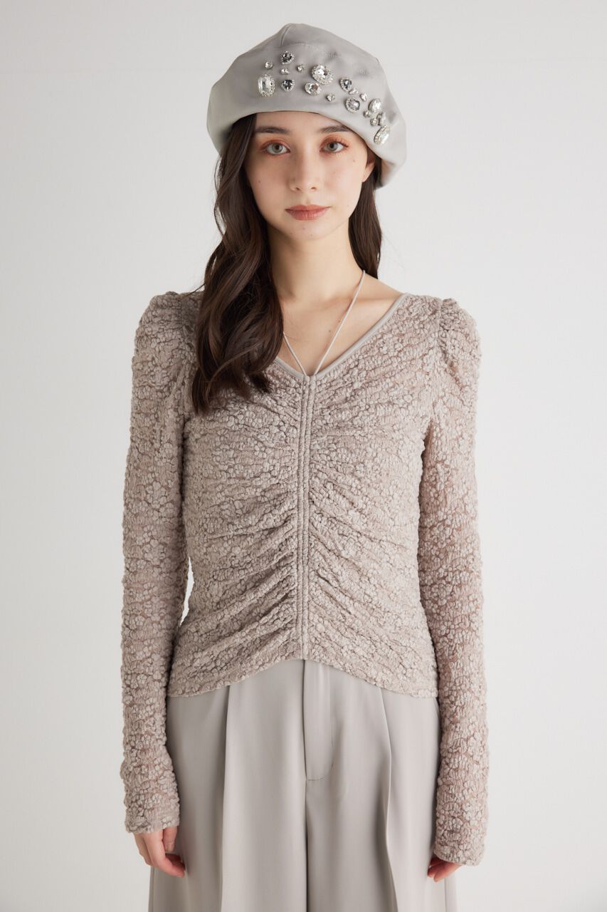 rienda「バンピーレースFIT TOP」|Tシャツ・カットソー|