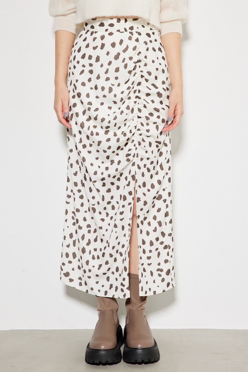 rienda「ハイスリットJWギャザーSK」|スカート|