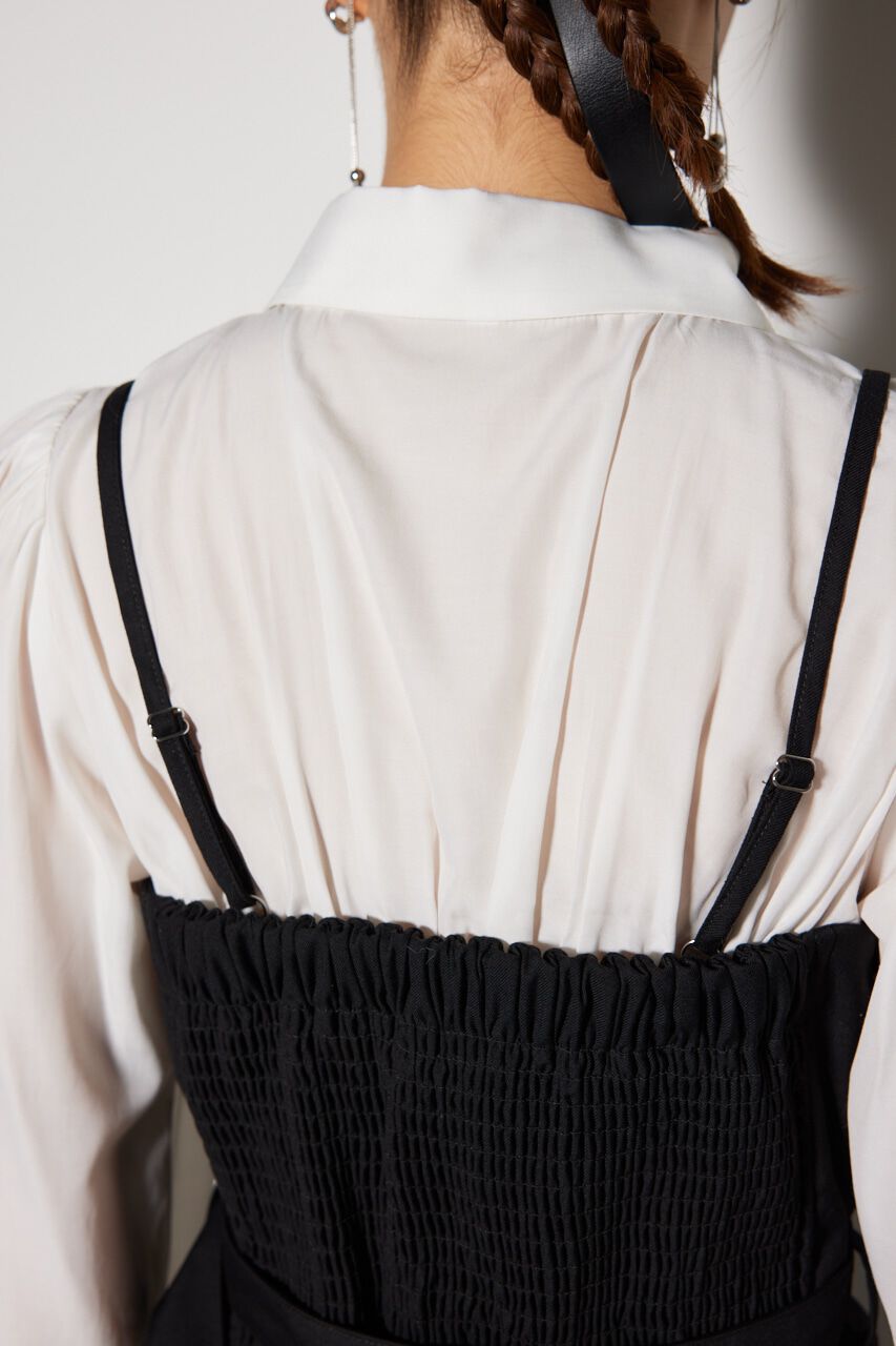 rienda「チュールドッキングビスチェパターンワンピース」|ワンピース|