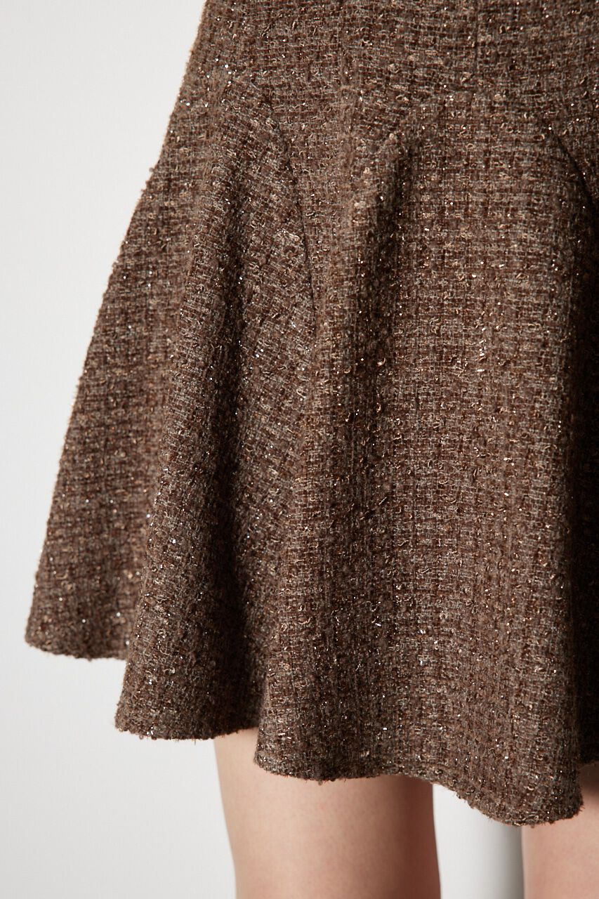 rienda「ボリュームフリルラメツイードスコットショートパンツ」|その他|