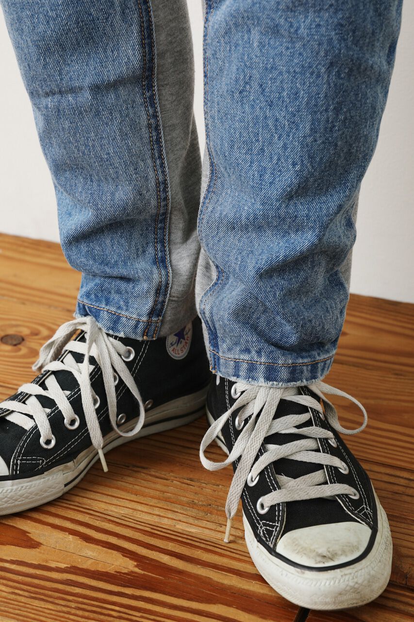 RODEO CROWNS「コンビテーパードパンツ」|デニム|