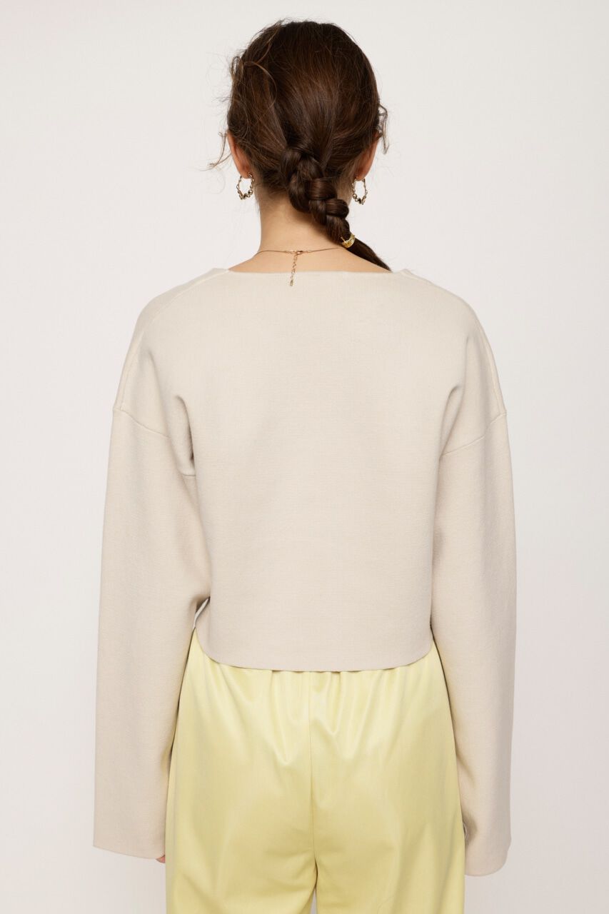 SLY「MILANO RIB CROP カーディガン」|カーディガン|