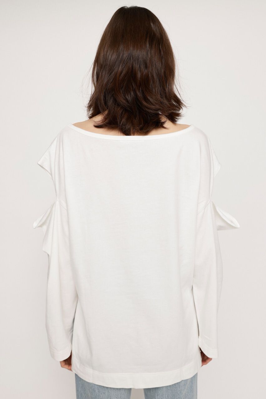 SLY「OPEN SHOULDER CUT トップス」|Tシャツ・カットソー|