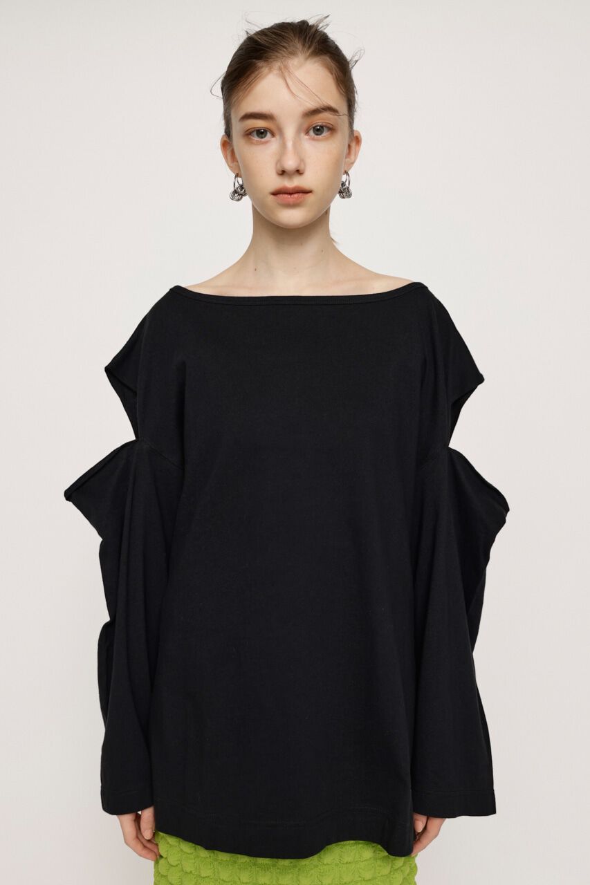 SLY「OPEN SHOULDER CUT トップス」|Tシャツ・カットソー|