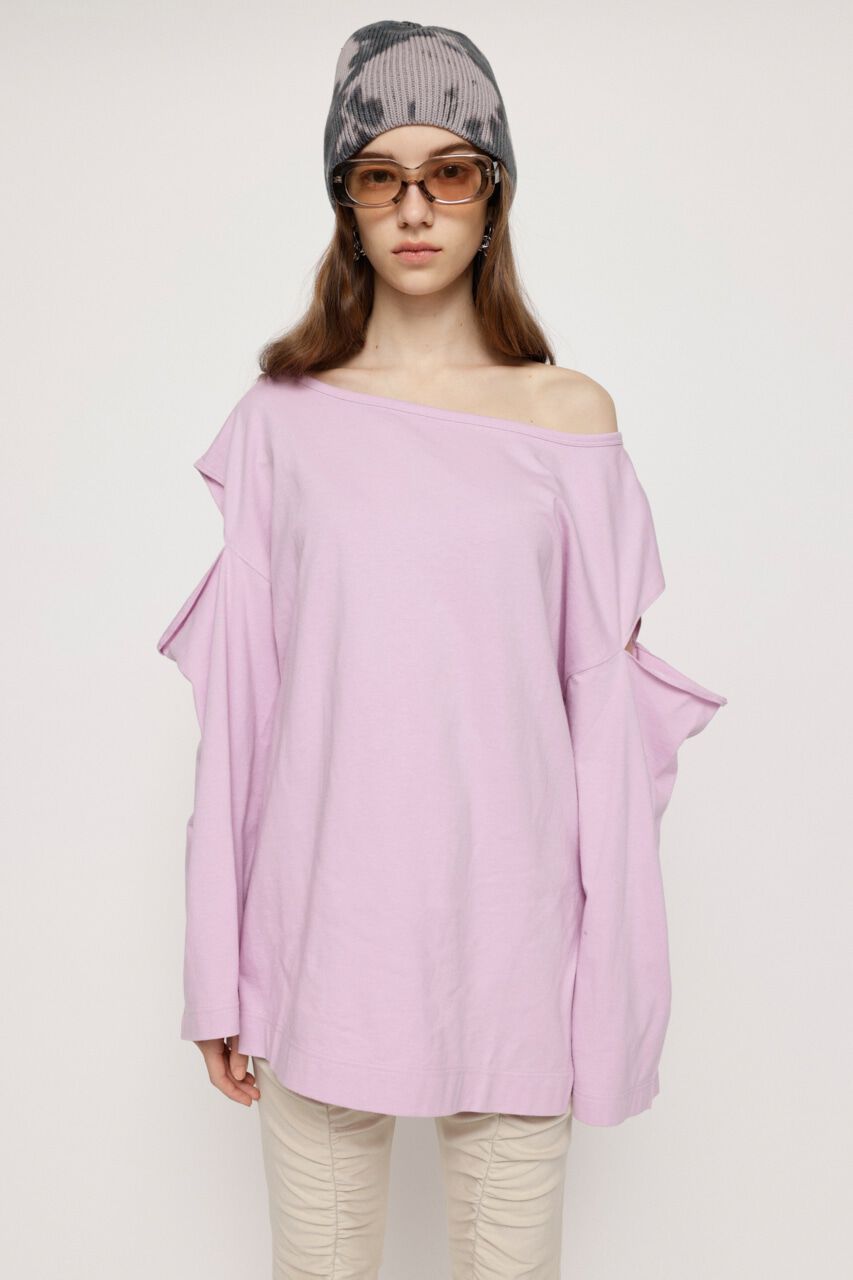 SLY「OPEN SHOULDER CUT トップス」|Tシャツ・カットソー|PNK
