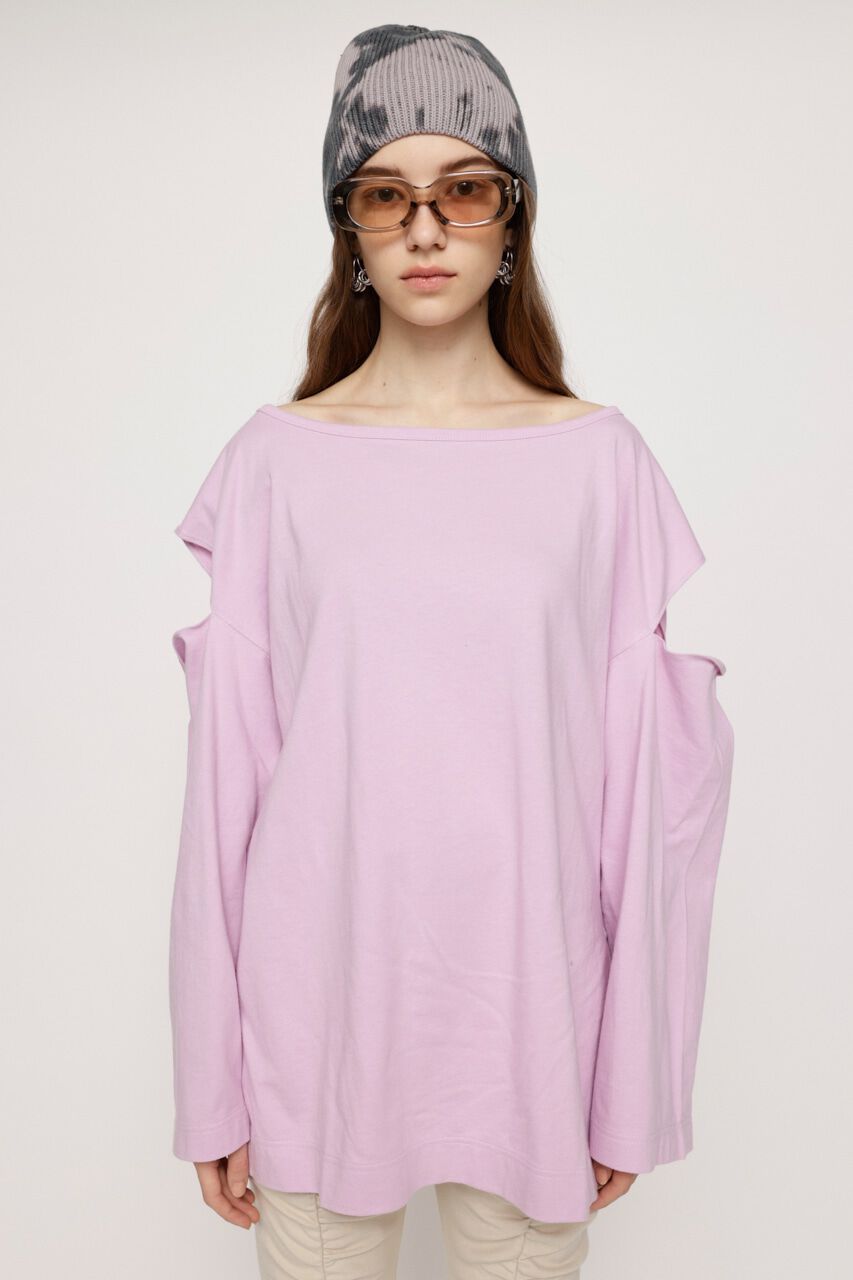 SLY「OPEN SHOULDER CUT トップス」|Tシャツ・カットソー|