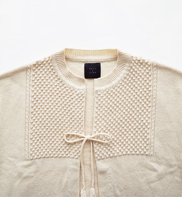 オオカミとフクロウ「オオカミとゼンマイ仕掛けのペロ」|ニット・セーター|