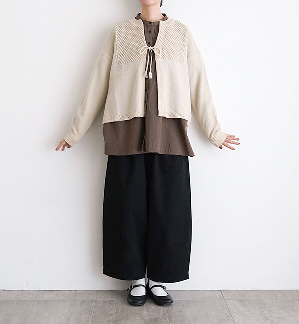 オオカミとフクロウ「オオカミとゼンマイ仕掛けのペロ」|ニット・セーター|