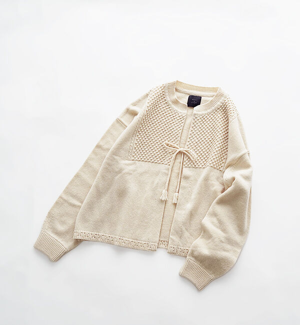 オオカミとフクロウ「オオカミとゼンマイ仕掛けのペロ」|ニット・セーター|