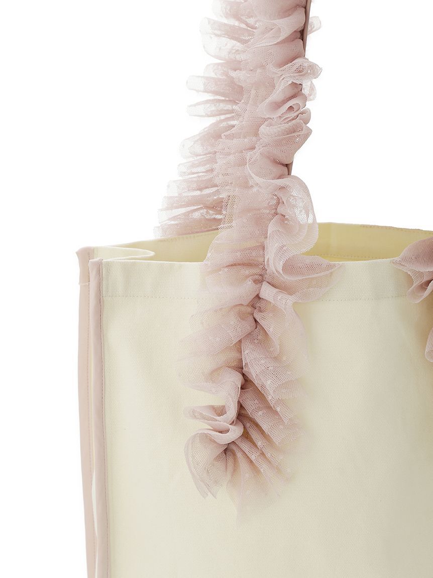 SNIDEL HOME「チュールキャンバスバッグ」|ハンドバッグ|