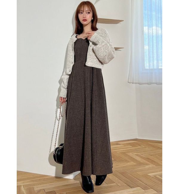 RESEXXY「グリッタールーズニットカーディガン」|カーディガン|