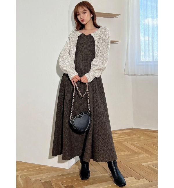 RESEXXY「グリッタールーズニットカーディガン」|カーディガン|