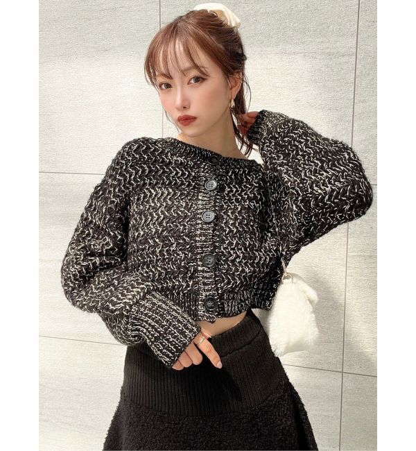 RESEXXY「グリッタールーズニットカーディガン」|カーディガン|