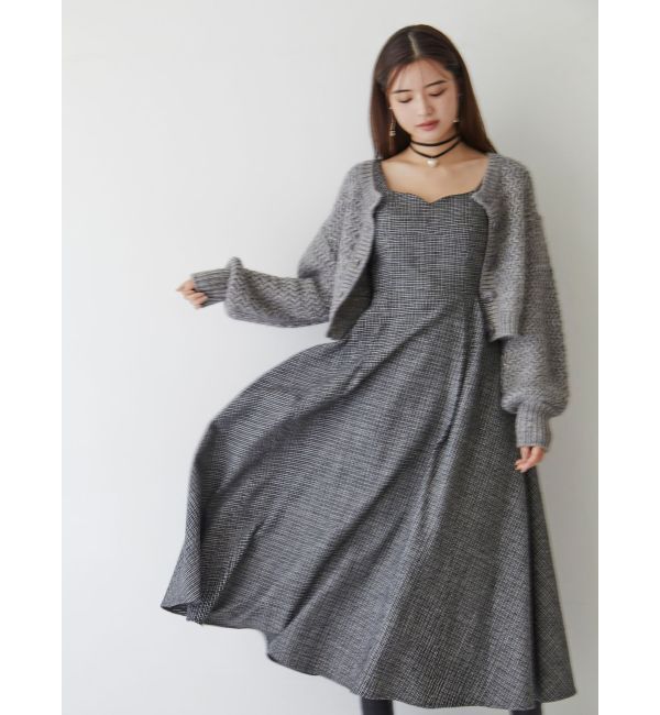 RESEXXY「グリッタールーズニットカーディガン」|カーディガン|