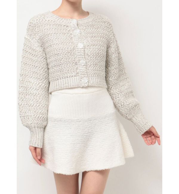 RESEXXY「グリッタールーズニットカーディガン」|カーディガン|