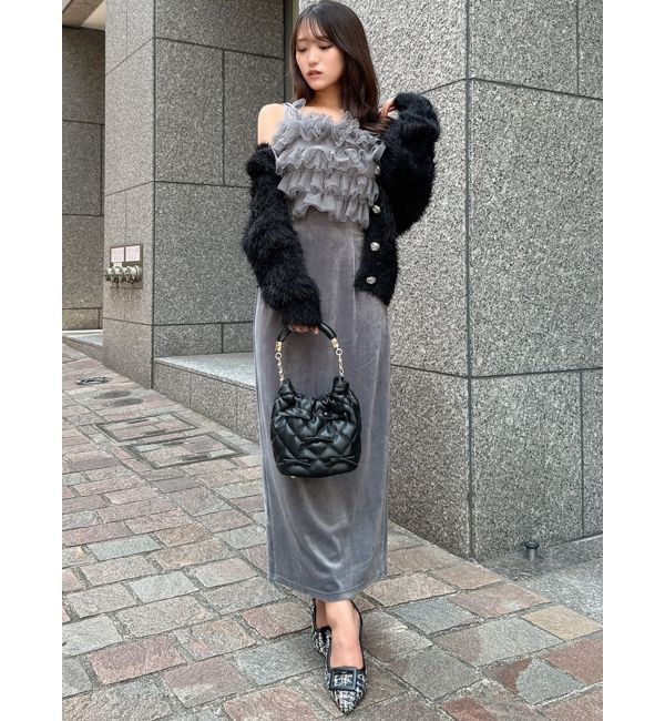 RESEXXY「ベロアIラインスカート」|スカート|