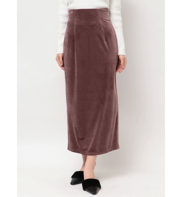 RESEXXY「ベロアIラインスカート」|スカート|