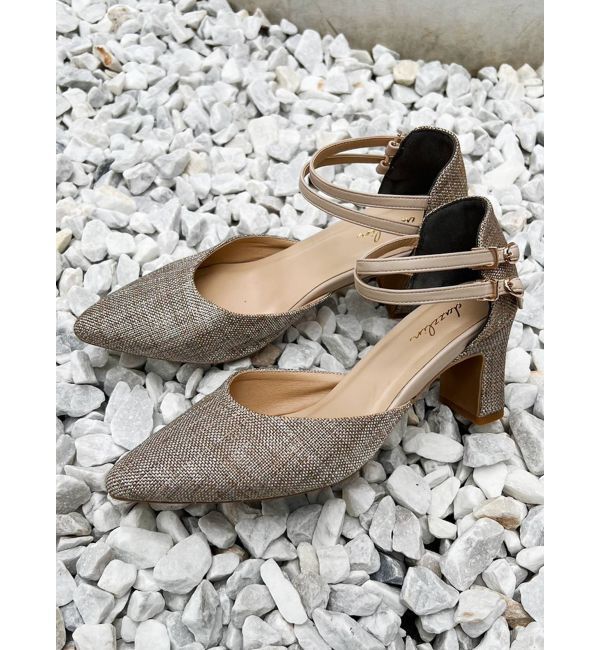 dazzlin「レディストラップアソートパンプス」|パンプス|グレー