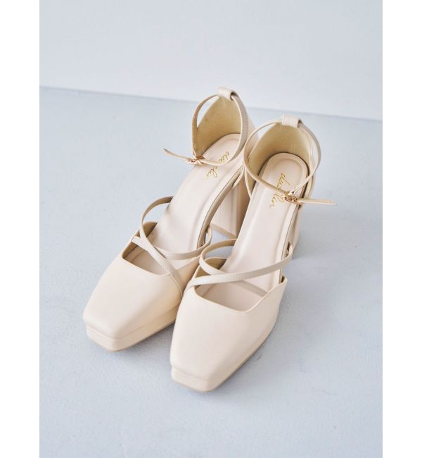 dazzlin「ストラップレディパンプス」|パンプス|アイボリー