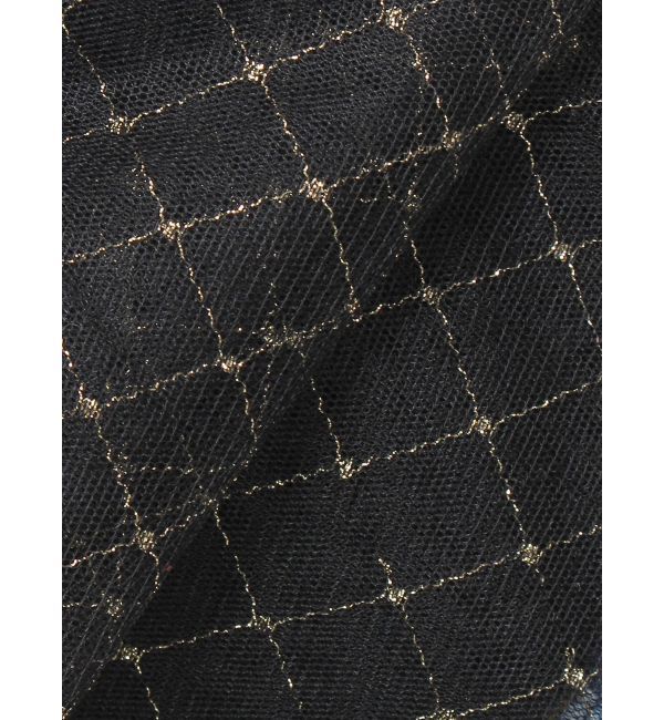 dazzlin「チュール刺繍アシメロングキャミ」|シャツ・ブラウス|