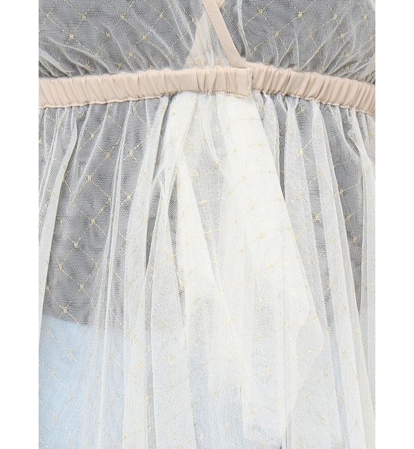 dazzlin「チュール刺繍アシメロングキャミ」|シャツ・ブラウス|