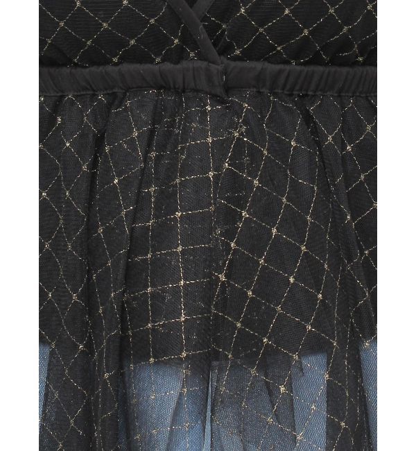 dazzlin「チュール刺繍アシメロングキャミ」|シャツ・ブラウス|