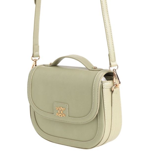 dazzlin「ブローチハーフムーンバッグ」|ハンドバッグ|