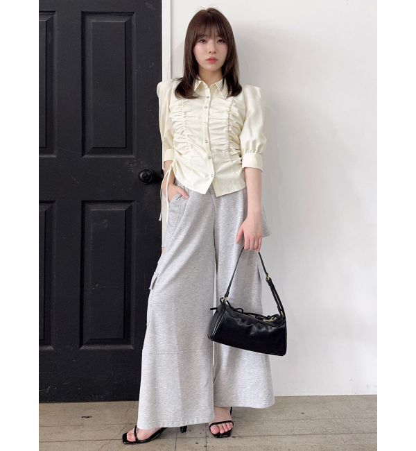 dazzlin「タックスリーブギャザーシャツ」|シャツ・ブラウス|