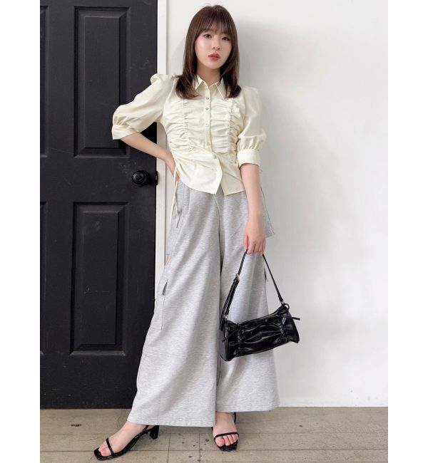 dazzlin「タックスリーブギャザーシャツ」|シャツ・ブラウス|