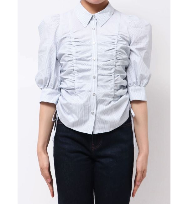 dazzlin「タックスリーブギャザーシャツ」|シャツ・ブラウス|
