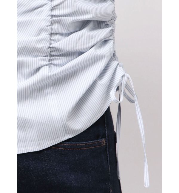 dazzlin「タックスリーブギャザーシャツ」|シャツ・ブラウス|