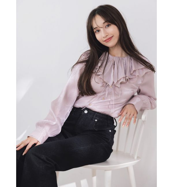 dazzlin「ピエロフリルブラウス」|シャツ・ブラウス|ピンク