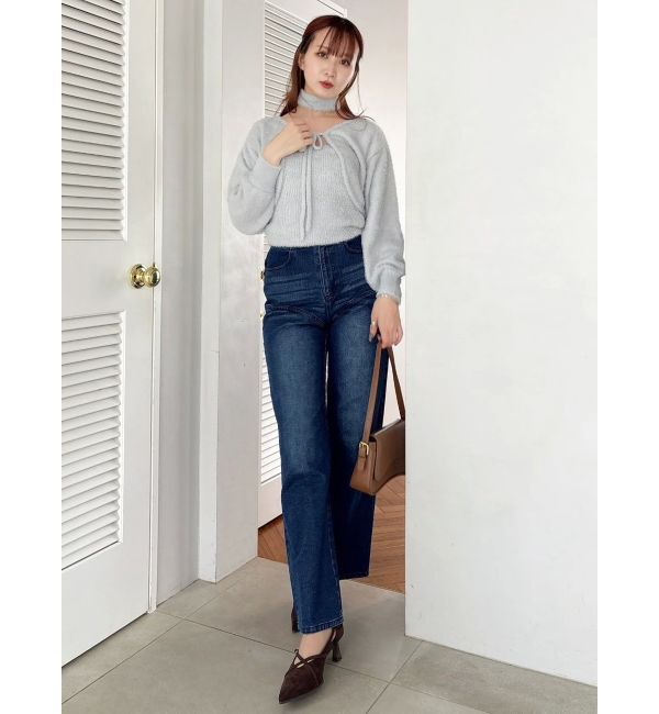 dazzlin「ミニシャギーニットボレロ」|カーディガン|