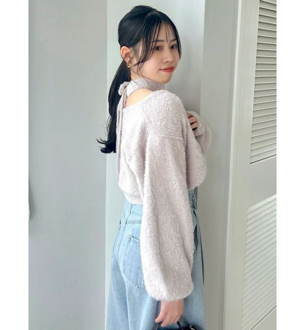 dazzlin「ミニシャギーニットボレロ」|カーディガン|