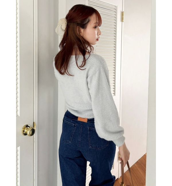 dazzlin「ミニシャギーニットボレロ」|カーディガン|