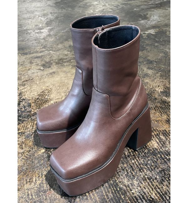 EMODA「タンクソールバルキーブーツ」|ショートブーツ|