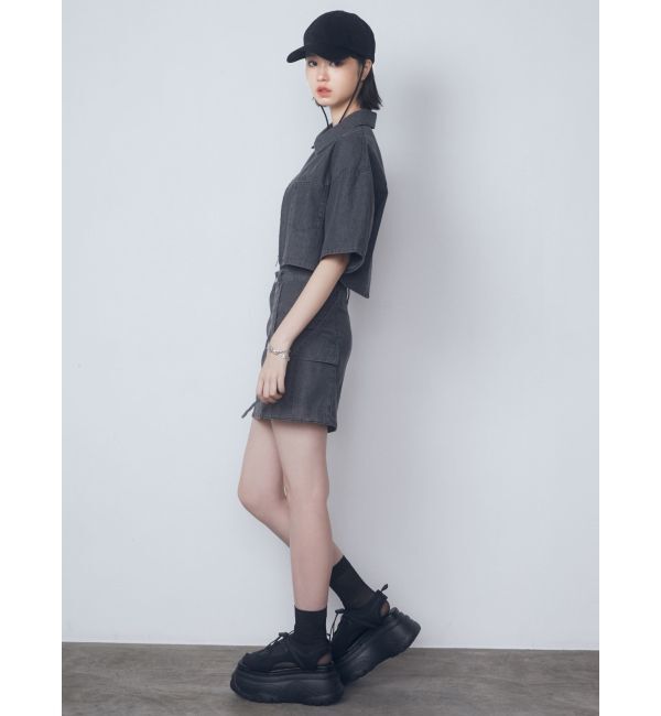 EMODA「コードクロスバルキーサンダル」|サンダル|