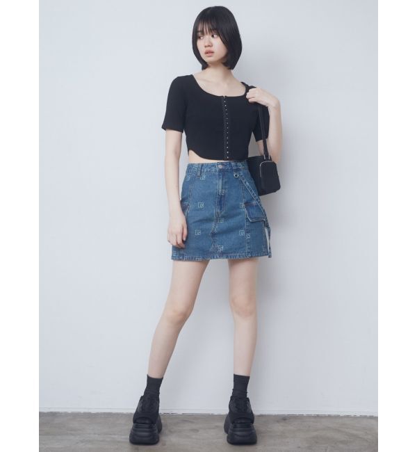 EMODA「コードクロスバルキーサンダル」|サンダル|