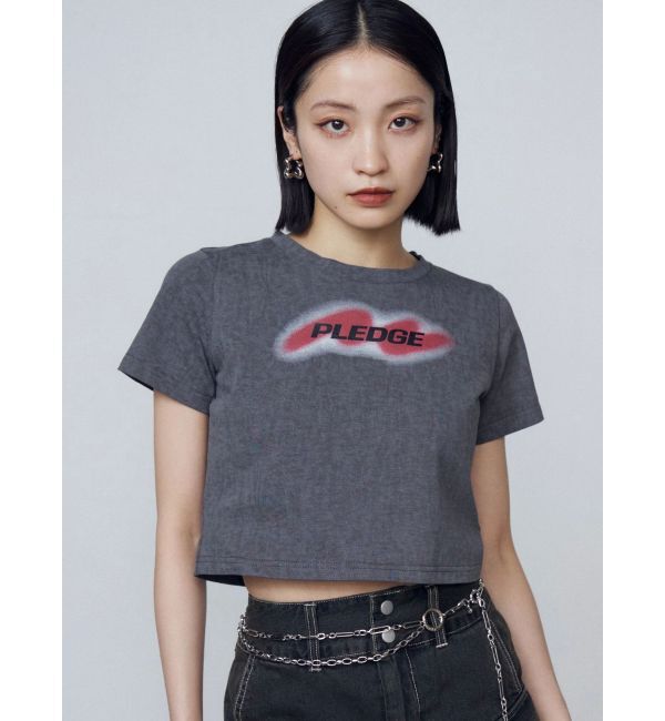 EMODA「スプレーロゴミニマルTシャツ」|Tシャツ・カットソー|