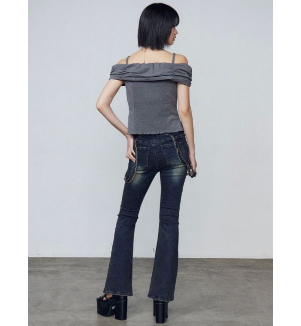 EMODA「オフショルダーボタントップ」|Tシャツ・カットソー|