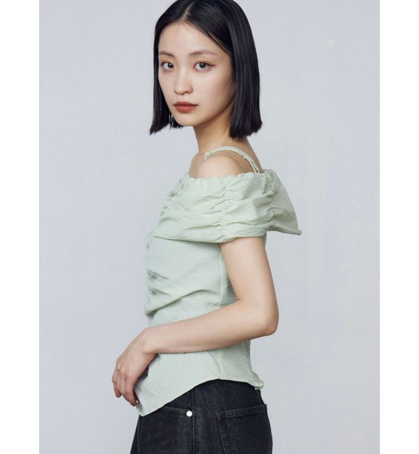 EMODA「オフショルダーボタントップ」|Tシャツ・カットソー|