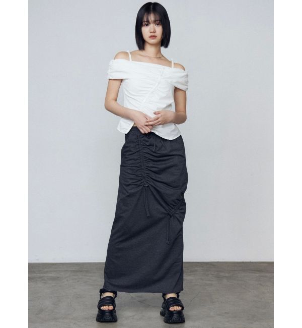 EMODA「オフショルダーボタントップ」|Tシャツ・カットソー|