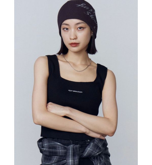 EMODA「ストーンロゴニットタンクトップ」|Tシャツ・カットソー|
