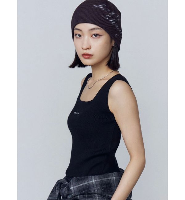 EMODA「ストーンロゴニットタンクトップ」|Tシャツ・カットソー|
