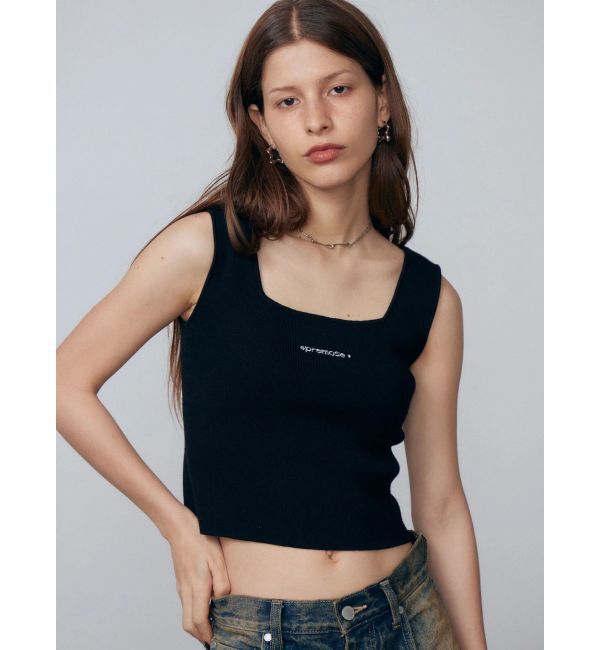 EMODA「ストーンロゴニットタンクトップ」|Tシャツ・カットソー|