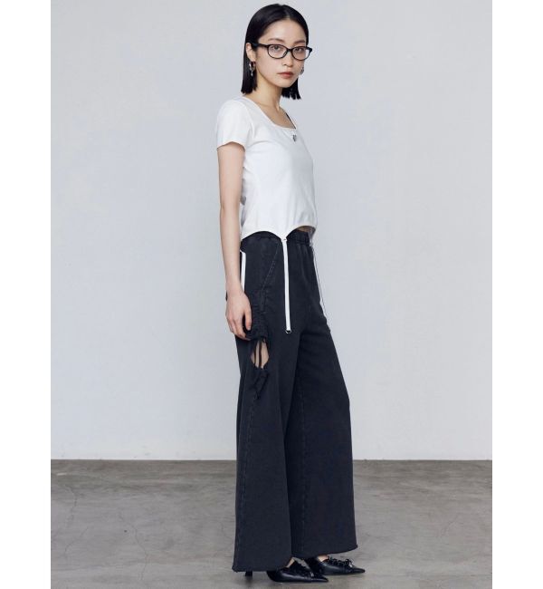 EMODA「スクエアネックギャザートップ」|Tシャツ・カットソー|