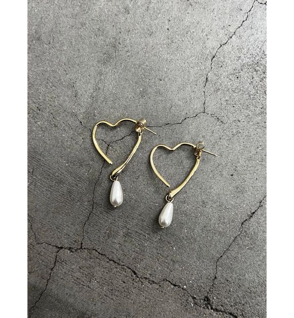EMODA「ダンリングハートピアス」|その他|ゴールド