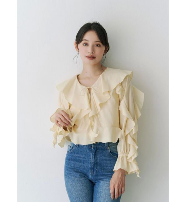 MERCURYDUO「ラッフルブラウス」|シャツ・ブラウス|
