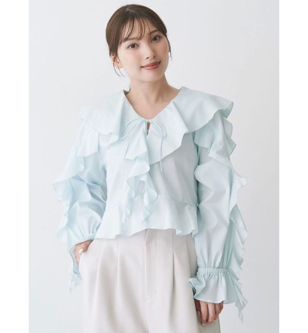 MERCURYDUO「ラッフルブラウス」|シャツ・ブラウス|