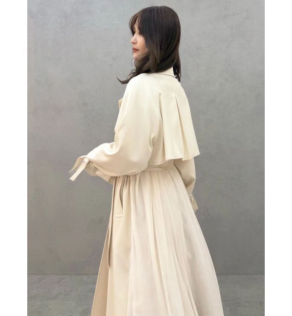 MERCURYDUO「バックチュールトレンチコート」|トレンチコート|